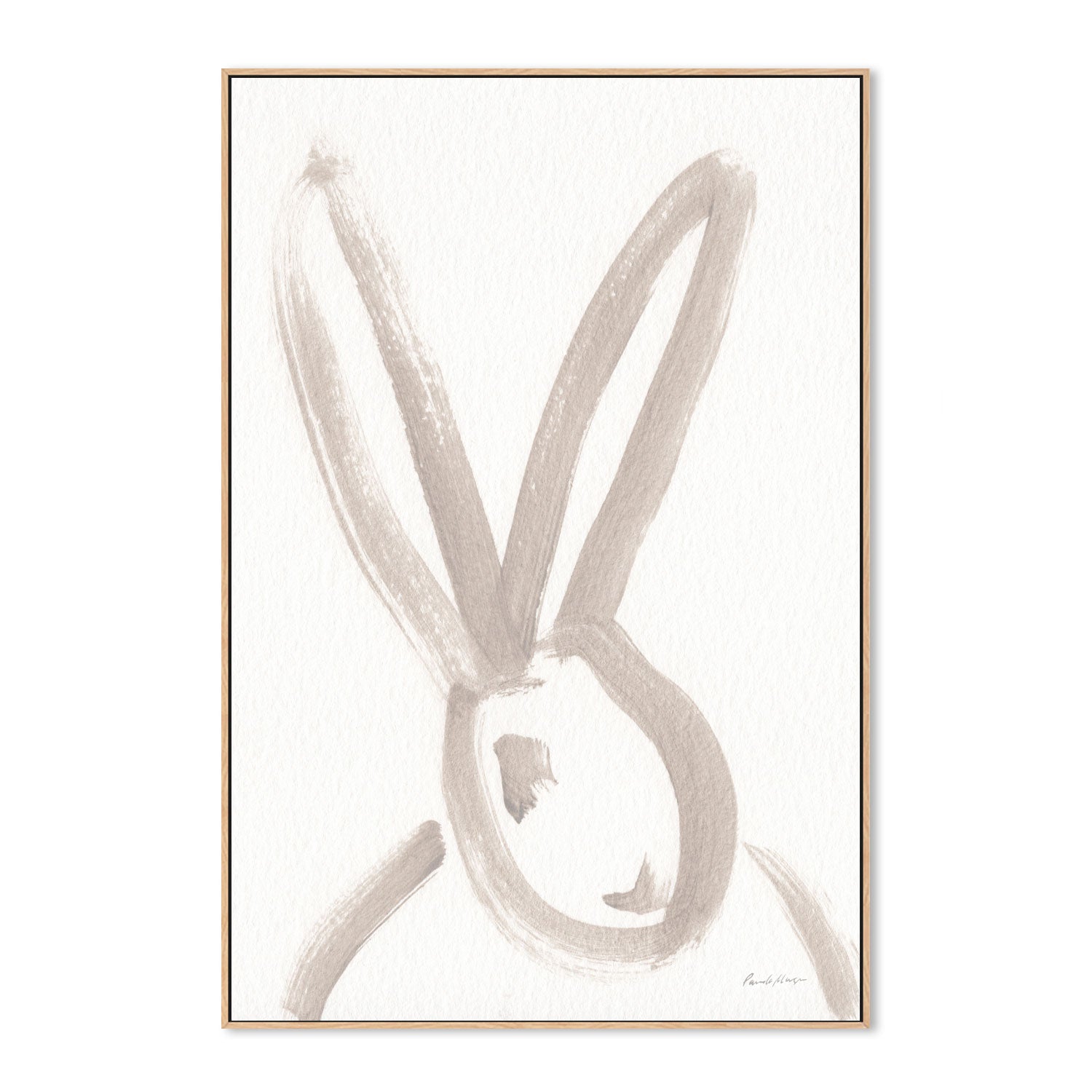 wall-art-print-canvas-poster-framed-Rabbit Face, Style A , By Wild Apple-4