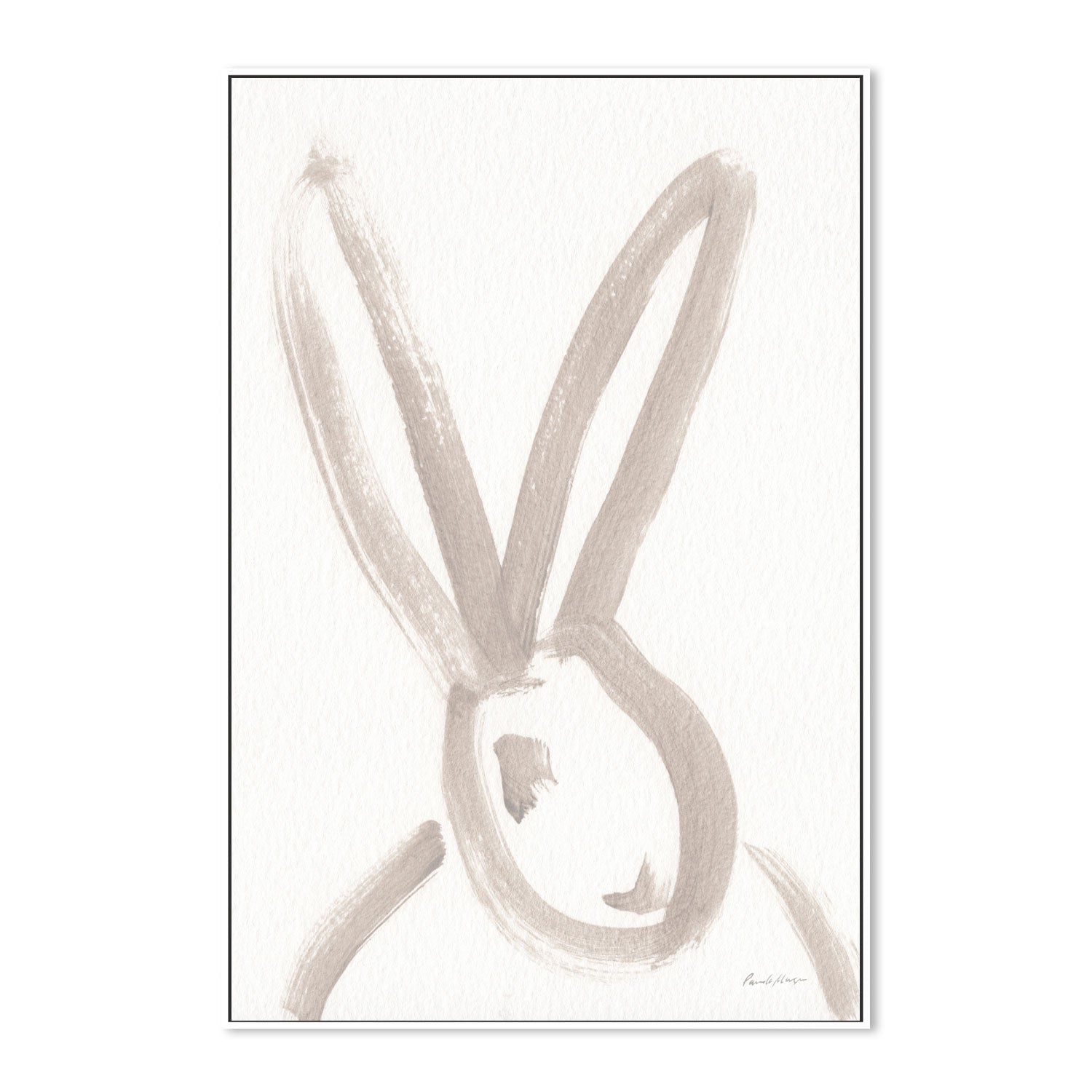 wall-art-print-canvas-poster-framed-Rabbit Face, Style A , By Wild Apple-5