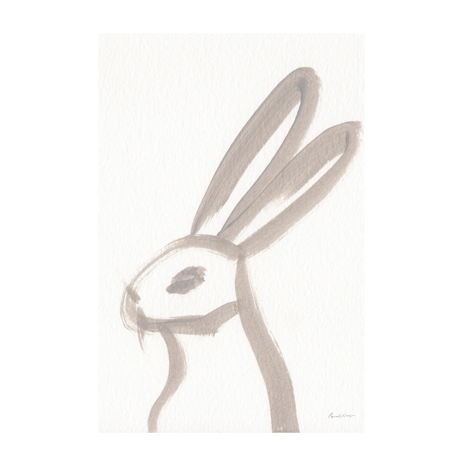 wall-art-print-canvas-poster-framed-Rabbit Face, Style B , By Wild Apple-1