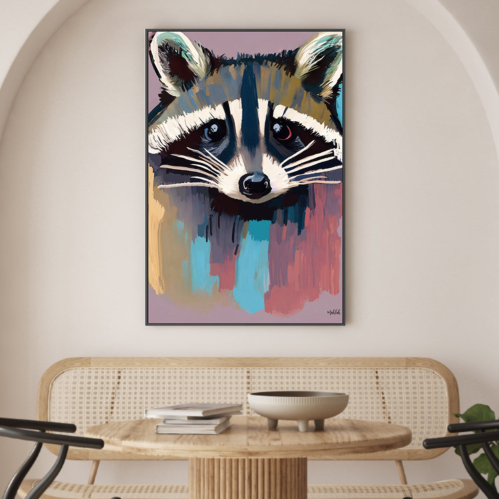 wall-art-print-canvas-poster-framed-Racoon , By Inkheart Designs-2