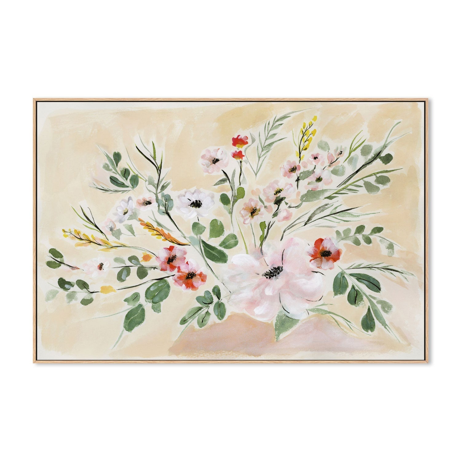 wall-art-print-canvas-poster-framed-Radiant Blooms , By Lucrecia Caporale-4