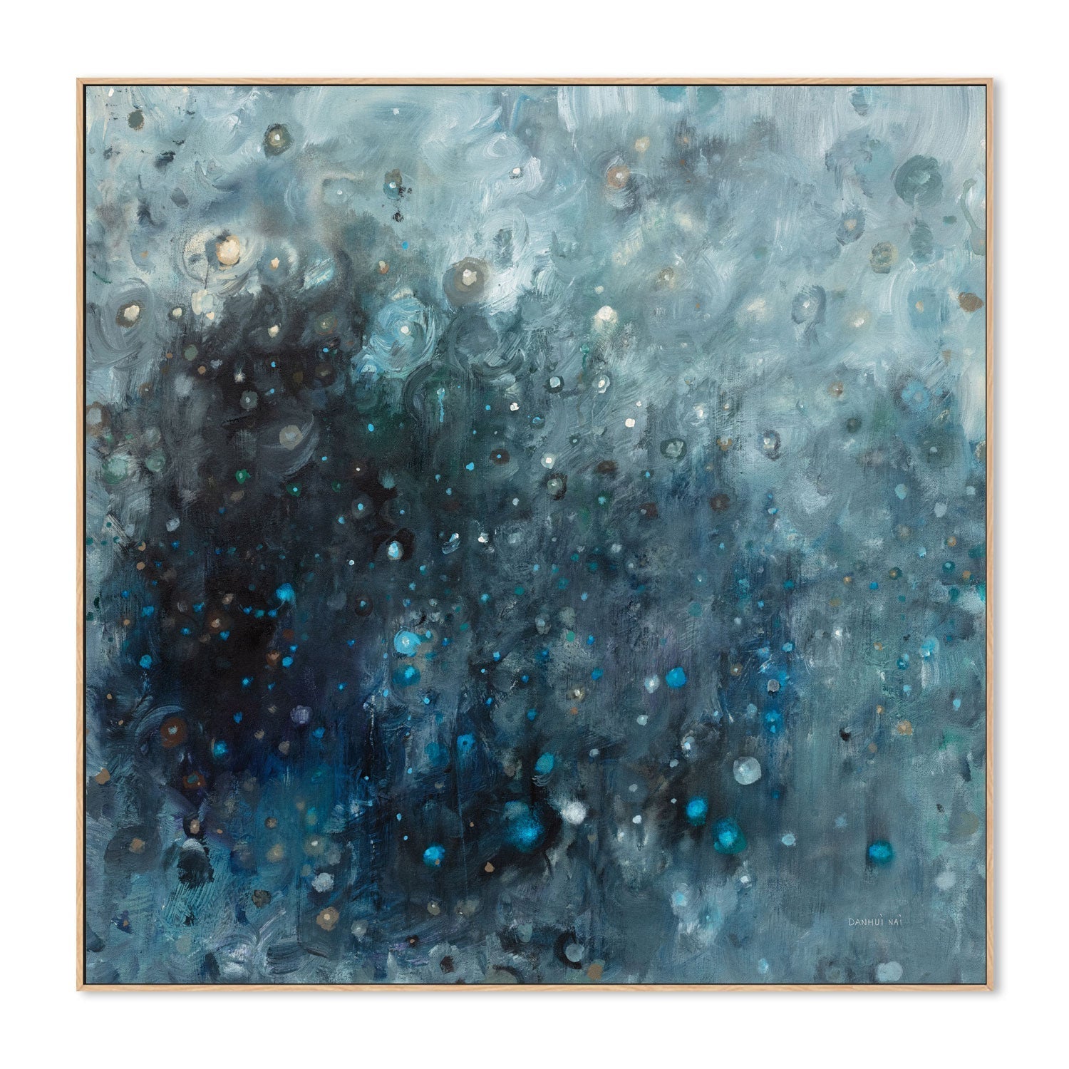 wall-art-print-canvas-poster-framed-Rain in Gray and Blue , By Danhui Nai-4