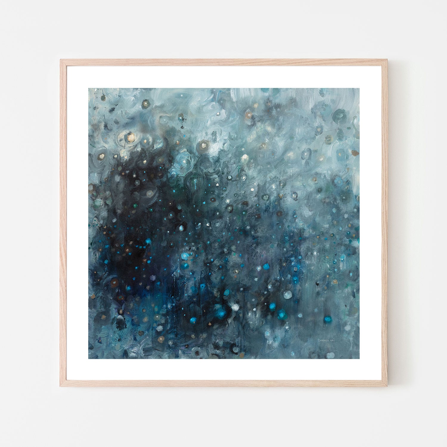 wall-art-print-canvas-poster-framed-Rain in Gray and Blue , By Danhui Nai-6