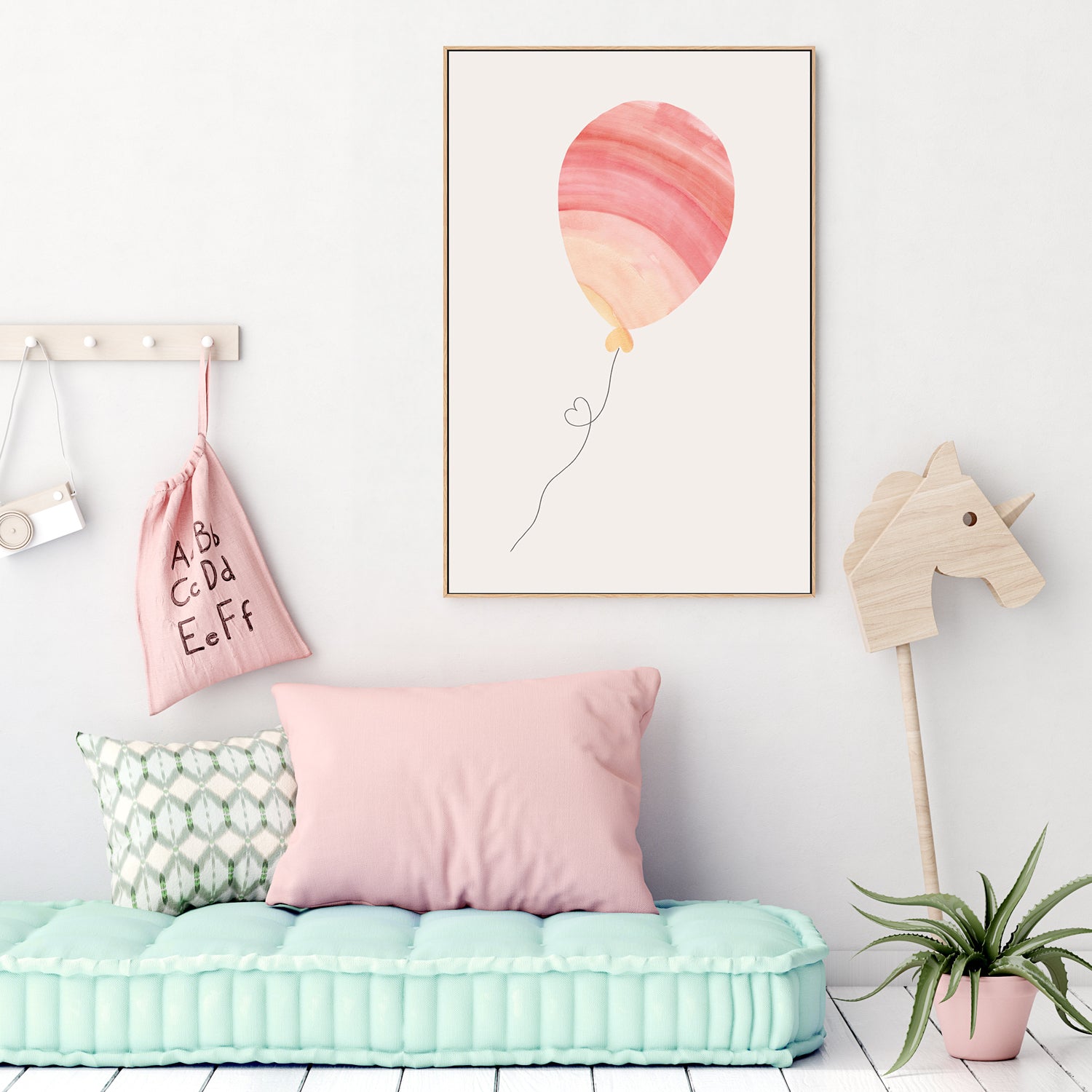 wall-art-print-canvas-poster-framed-Rainbow Balloon , By Menina Lisboa-7