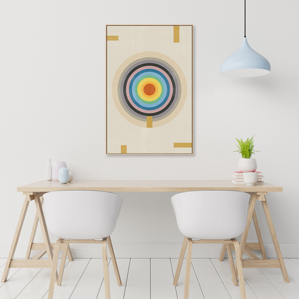 wall-art-print-canvas-poster-framed-Rainbow Circle-GIOIA-WALL-ART