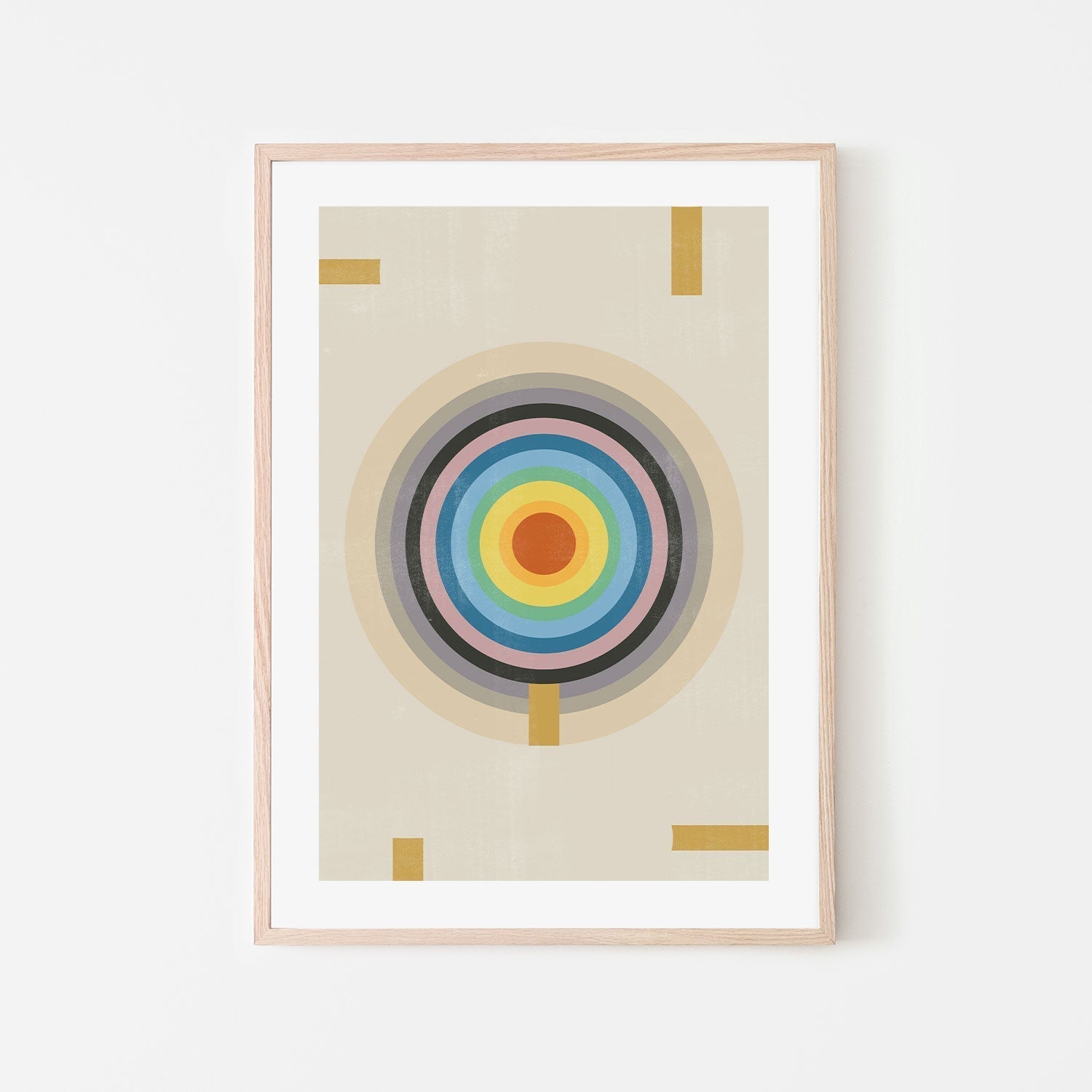 wall-art-print-canvas-poster-framed-Rainbow Circle-GIOIA-WALL-ART