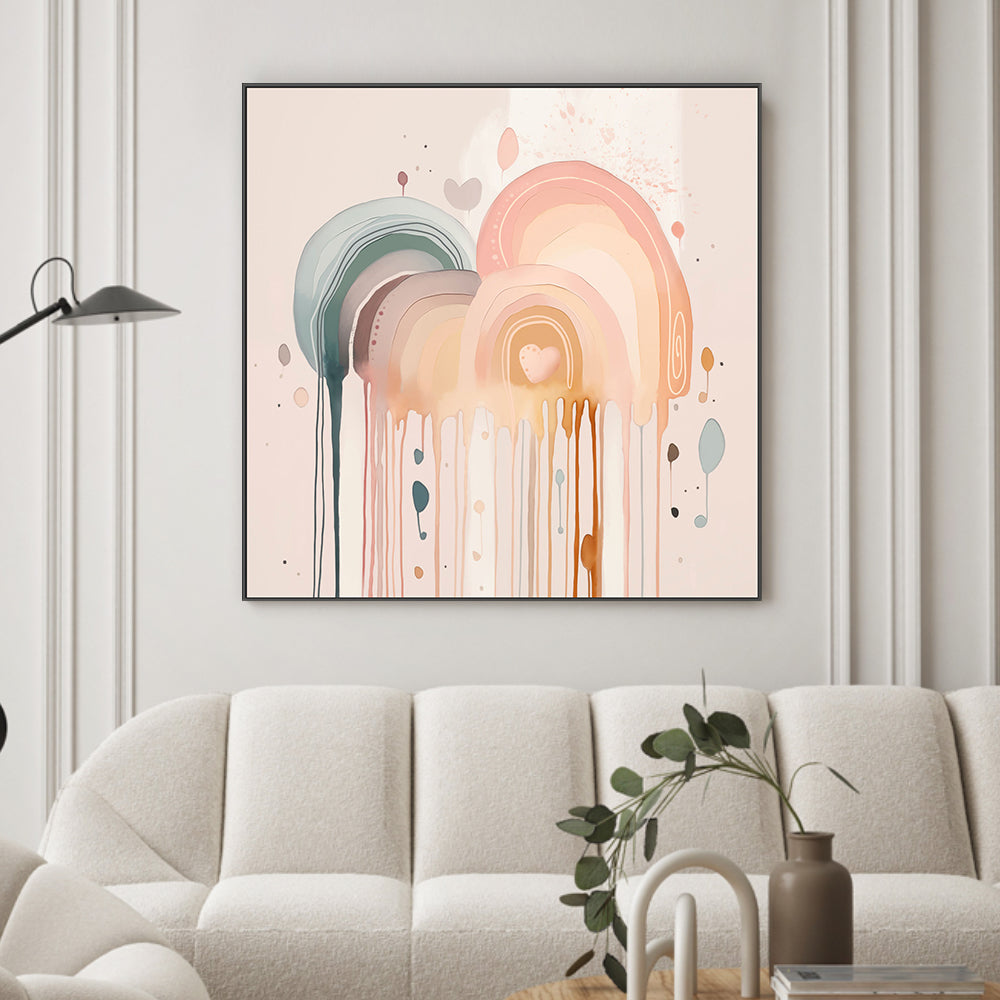 wall-art-print-canvas-poster-framed-Rainbow Drizzle, Style B , By Bella Eve-2