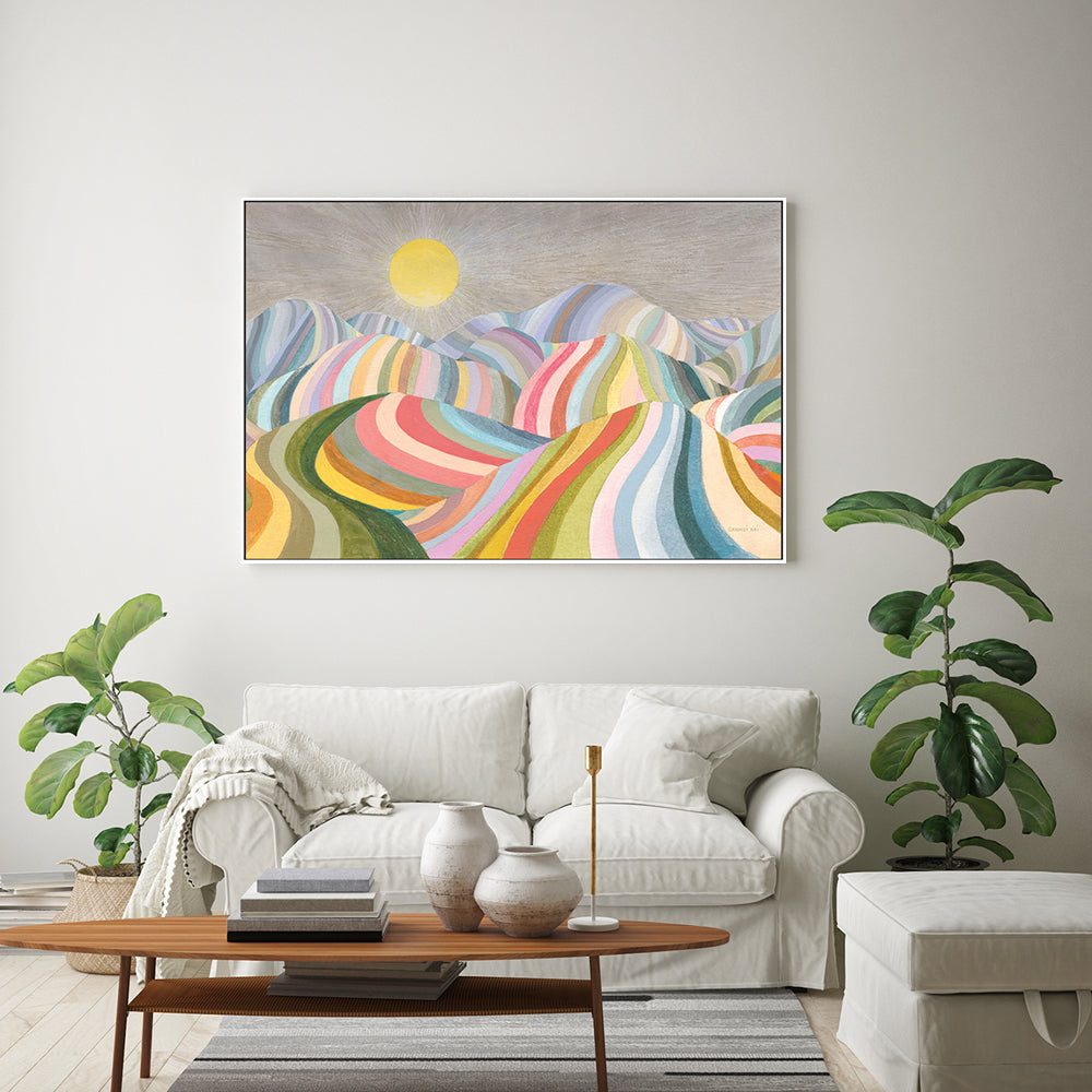 wall-art-print-canvas-poster-framed-Rainbow Hills , By Danhui Nai-GIOIA-WALL-ART