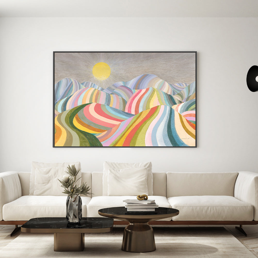 wall-art-print-canvas-poster-framed-Rainbow Hills , By Danhui Nai-GIOIA-WALL-ART