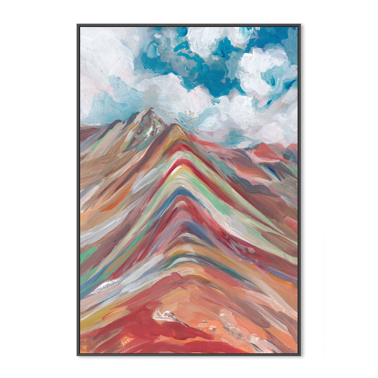 wall-art-print-canvas-poster-framed-Rainbow Mountain , By Alice Kwan-3