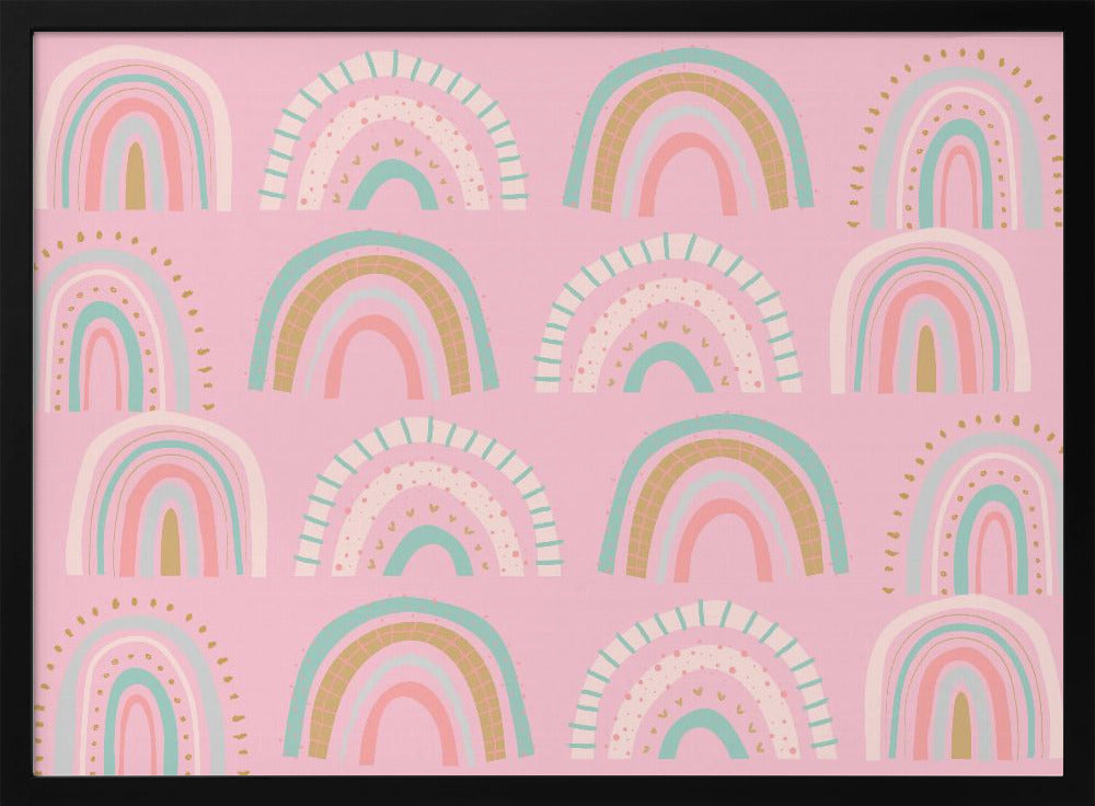 wall-art-print-canvas-poster-framed-Rainbows Pink , By Sue Skellern-3