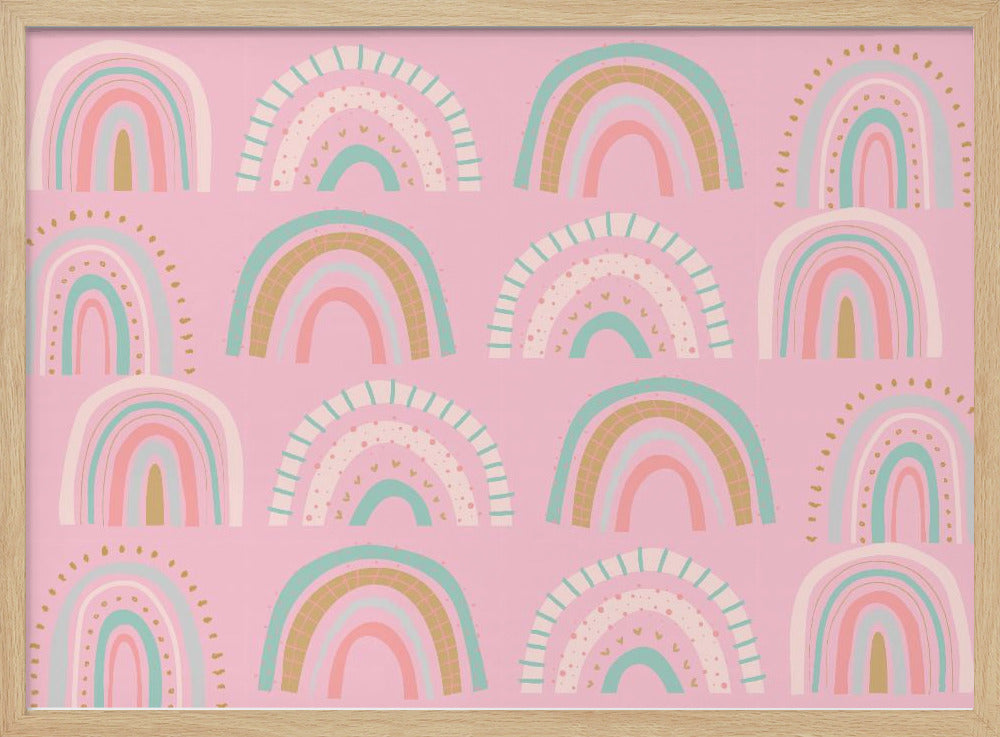 wall-art-print-canvas-poster-framed-Rainbows Pink , By Sue Skellern-4