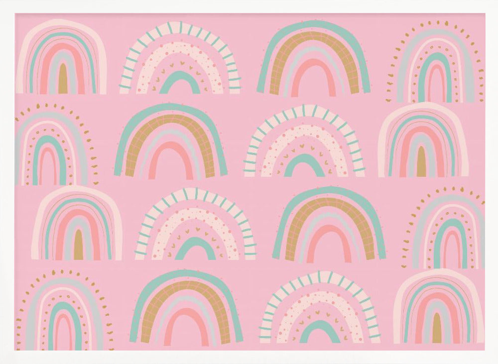 wall-art-print-canvas-poster-framed-Rainbows Pink , By Sue Skellern-5