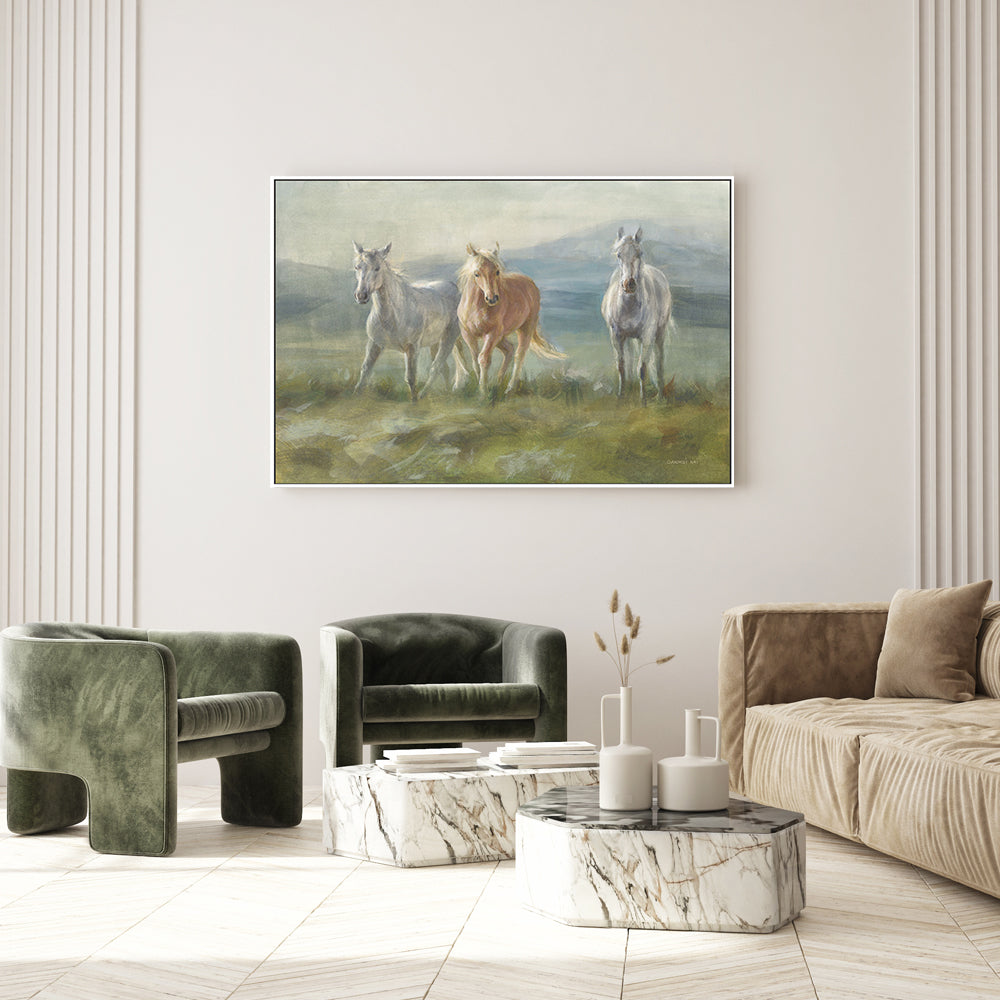 wall-art-print-canvas-poster-framed-Rangeland Horses , By Danhui Nai-GIOIA-WALL-ART