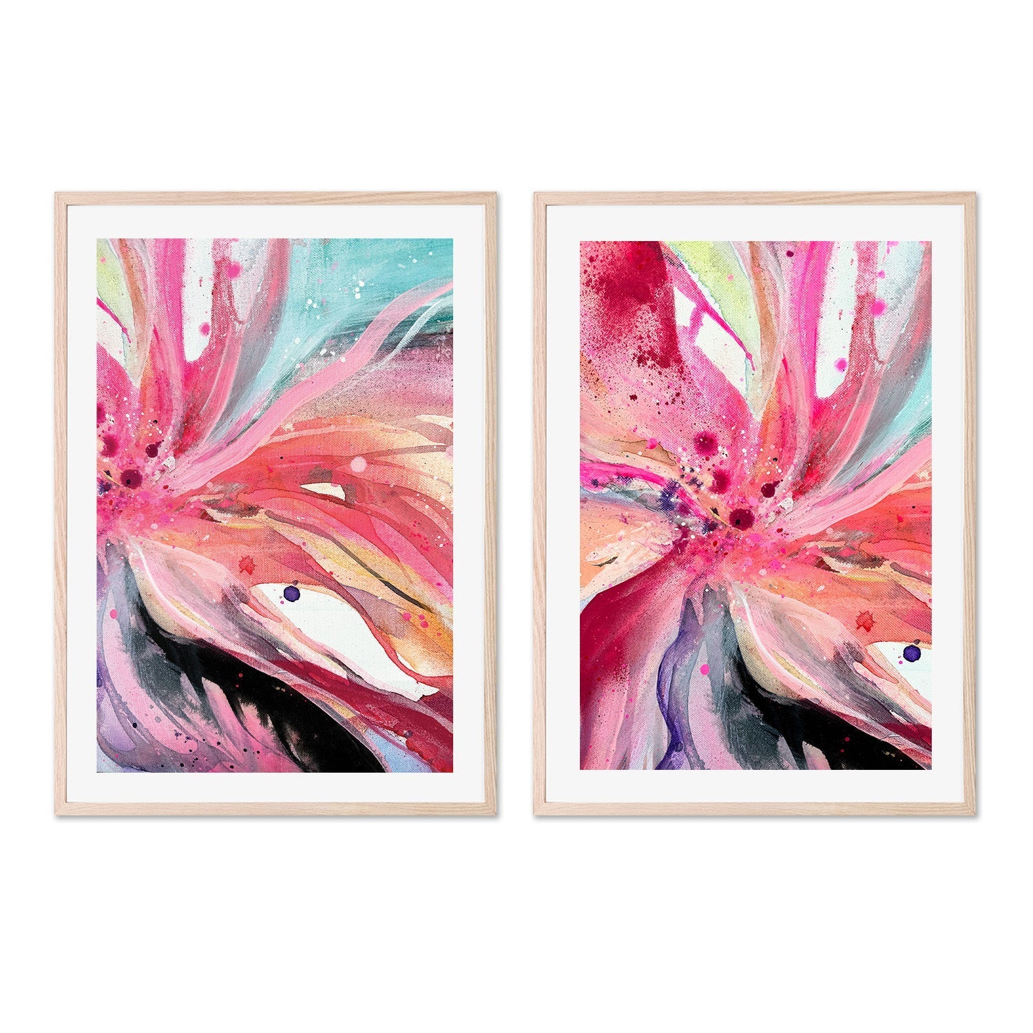 wall-art-print-canvas-poster-framed-Ready, Style A & B, Set Of 2-6