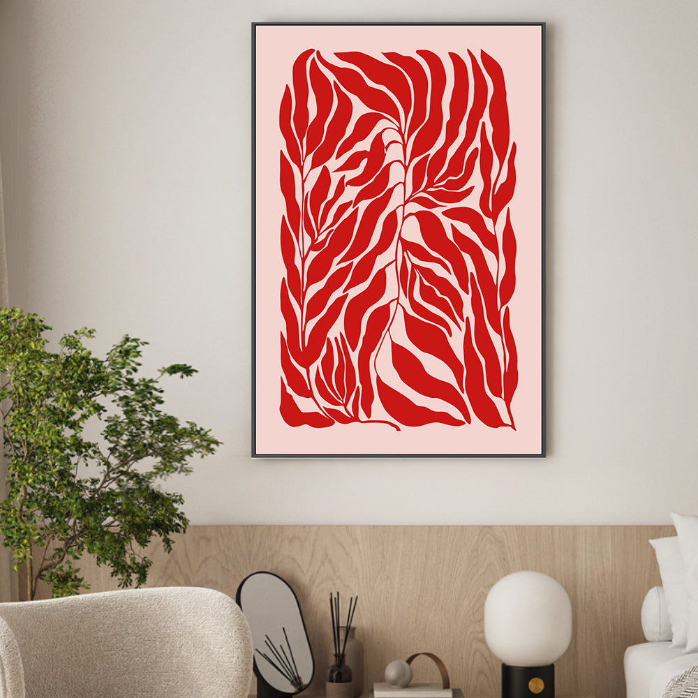 wall-art-print-canvas-poster-framed-Red Leaves , By Elena Ristova-GIOIA-WALL-ART