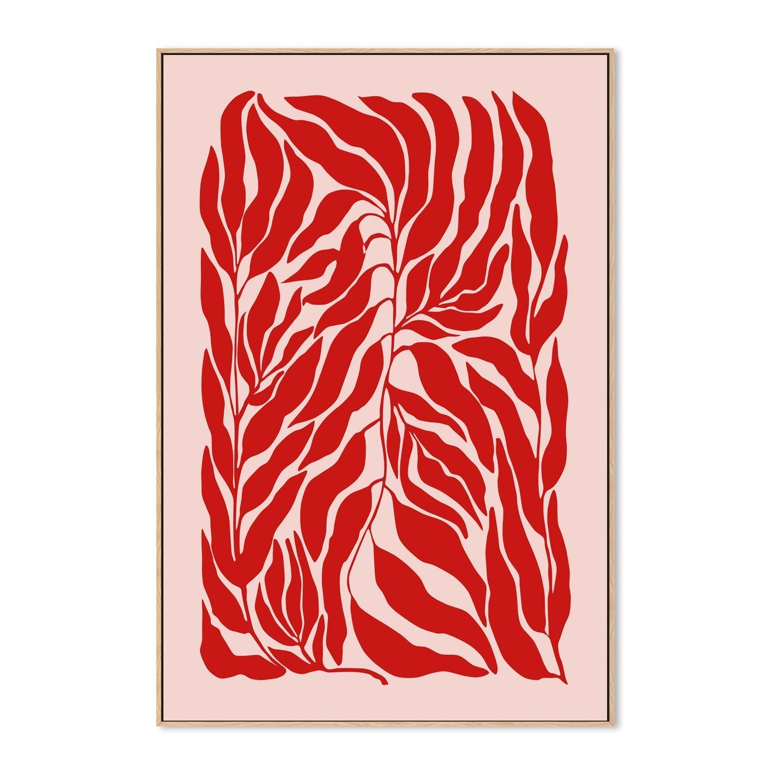 wall-art-print-canvas-poster-framed-Red Leaves , By Elena Ristova-GIOIA-WALL-ART