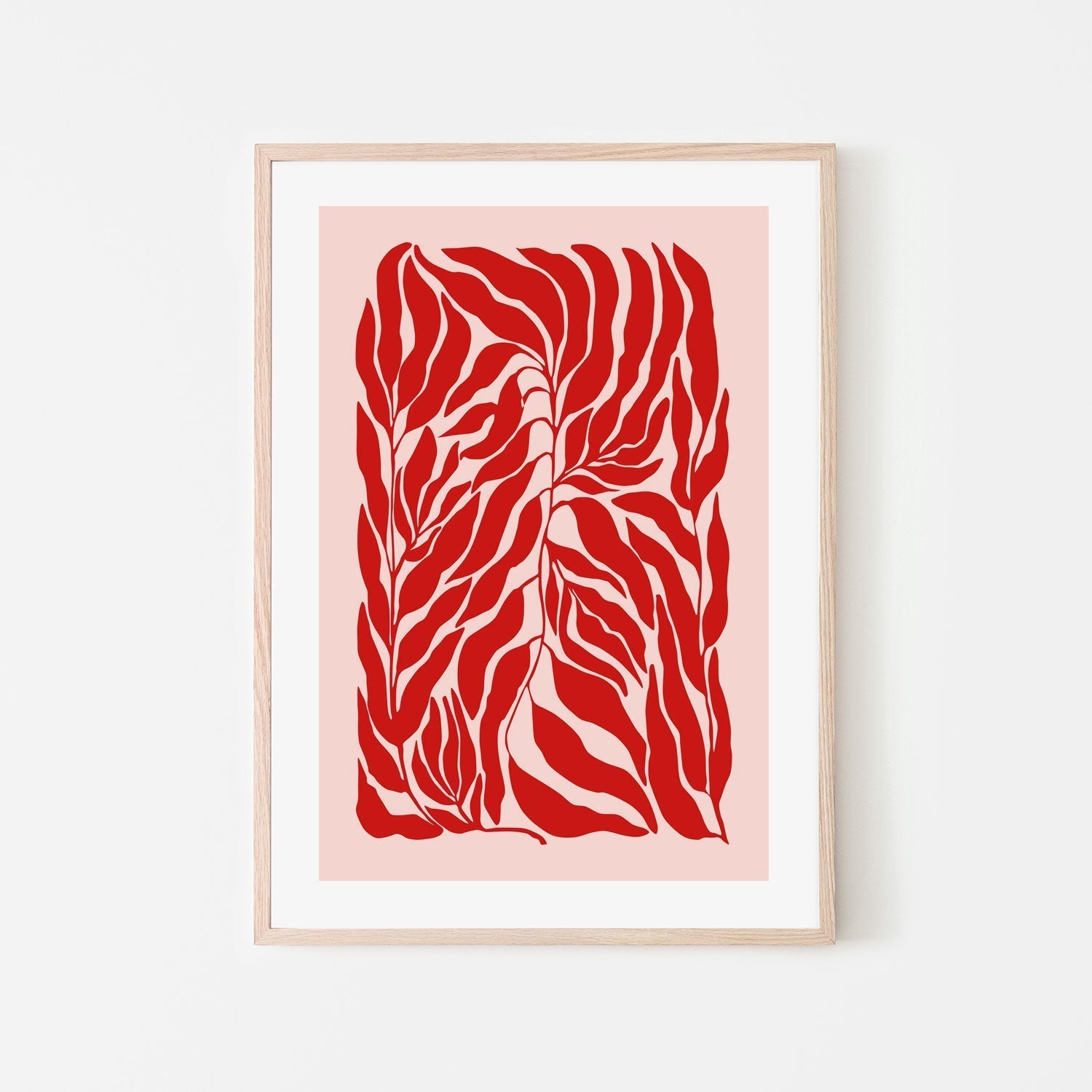 wall-art-print-canvas-poster-framed-Red Leaves , By Elena Ristova-GIOIA-WALL-ART