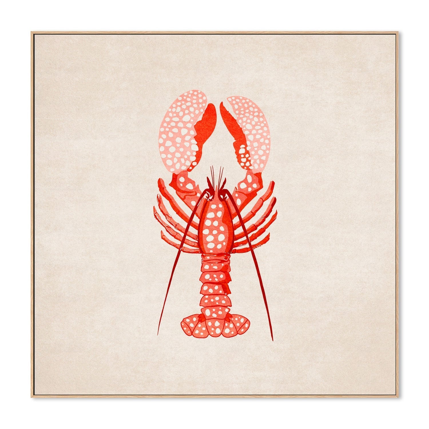 wall-art-print-canvas-poster-framed-Red Lobster , By Emel Tunaboylu-GIOIA-WALL-ART