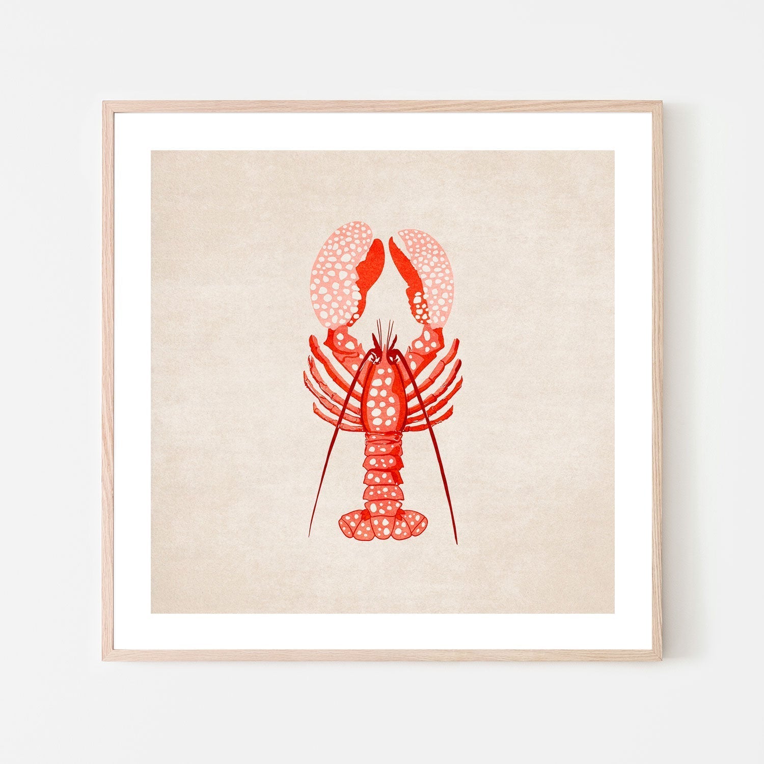 wall-art-print-canvas-poster-framed-Red Lobster , By Emel Tunaboylu-GIOIA-WALL-ART