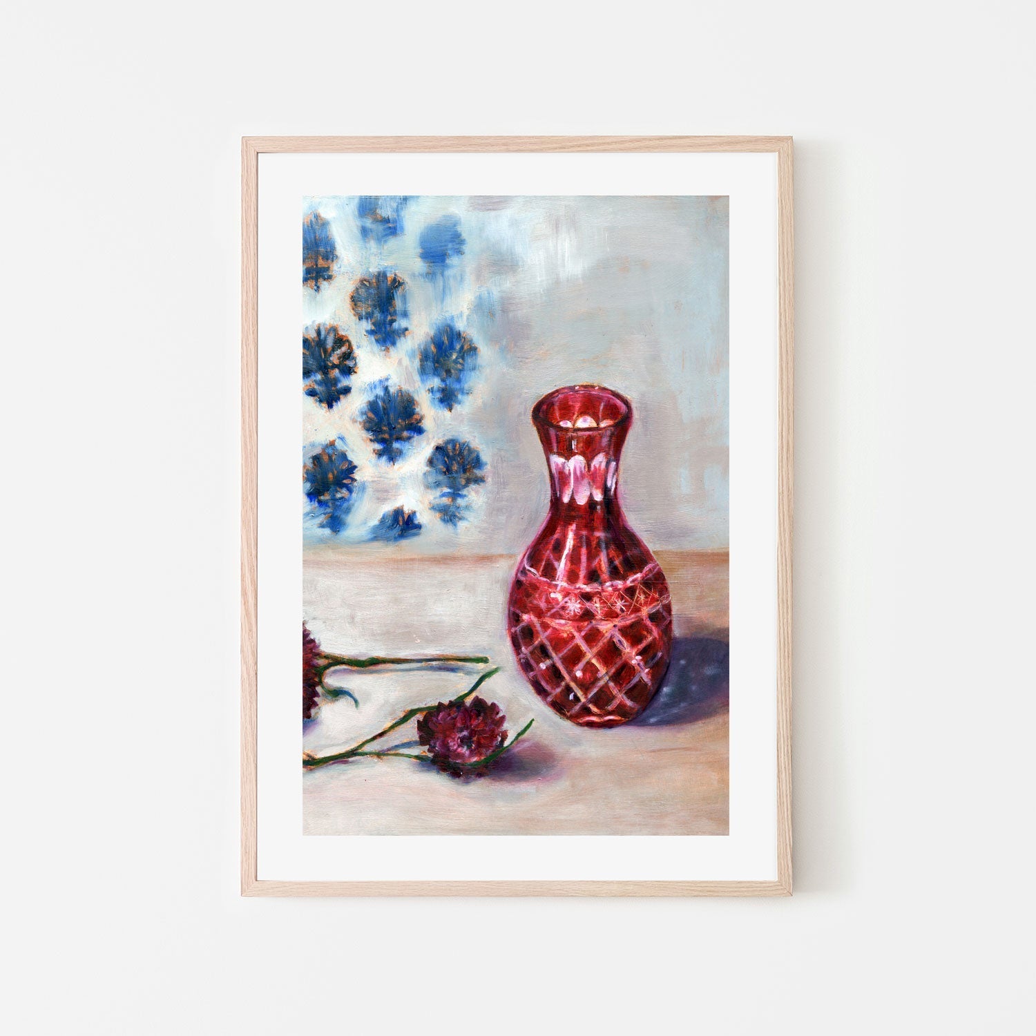 wall-art-print-canvas-poster-framed-Red Vase , By Paula Mills-6