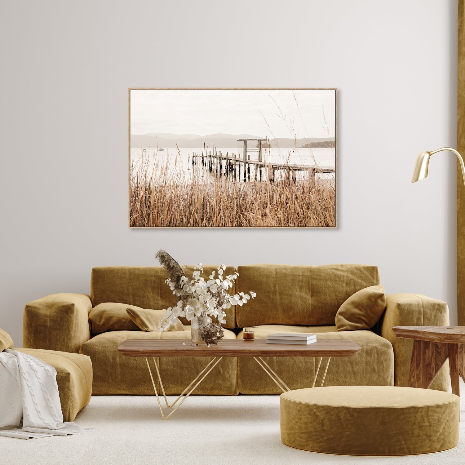 wall-art-print-canvas-poster-framed-Reeds, Port Arthur, Tasmania , By Earth Sea & Me , By Earth Sea & Me-GIOIA-WALL-ART