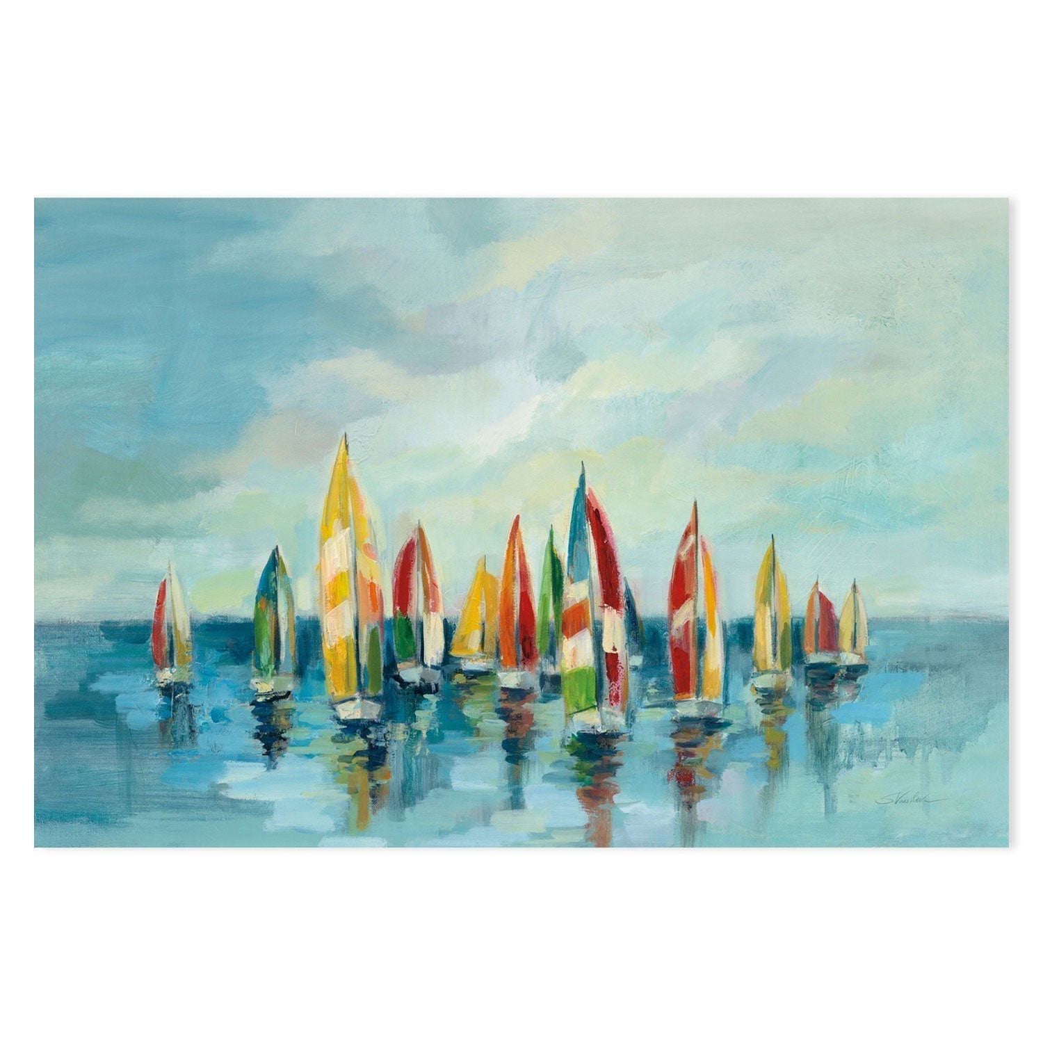 wall-art-print-canvas-poster-framed-Regatta-by-Silvia Vassileva-Gioia Wall Art