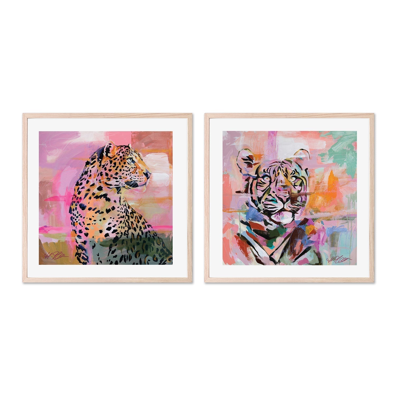 wall-art-print-canvas-poster-framed-Reminiscent & Retrospect, Set Of 2 , By Heylie Morris-GIOIA-WALL-ART