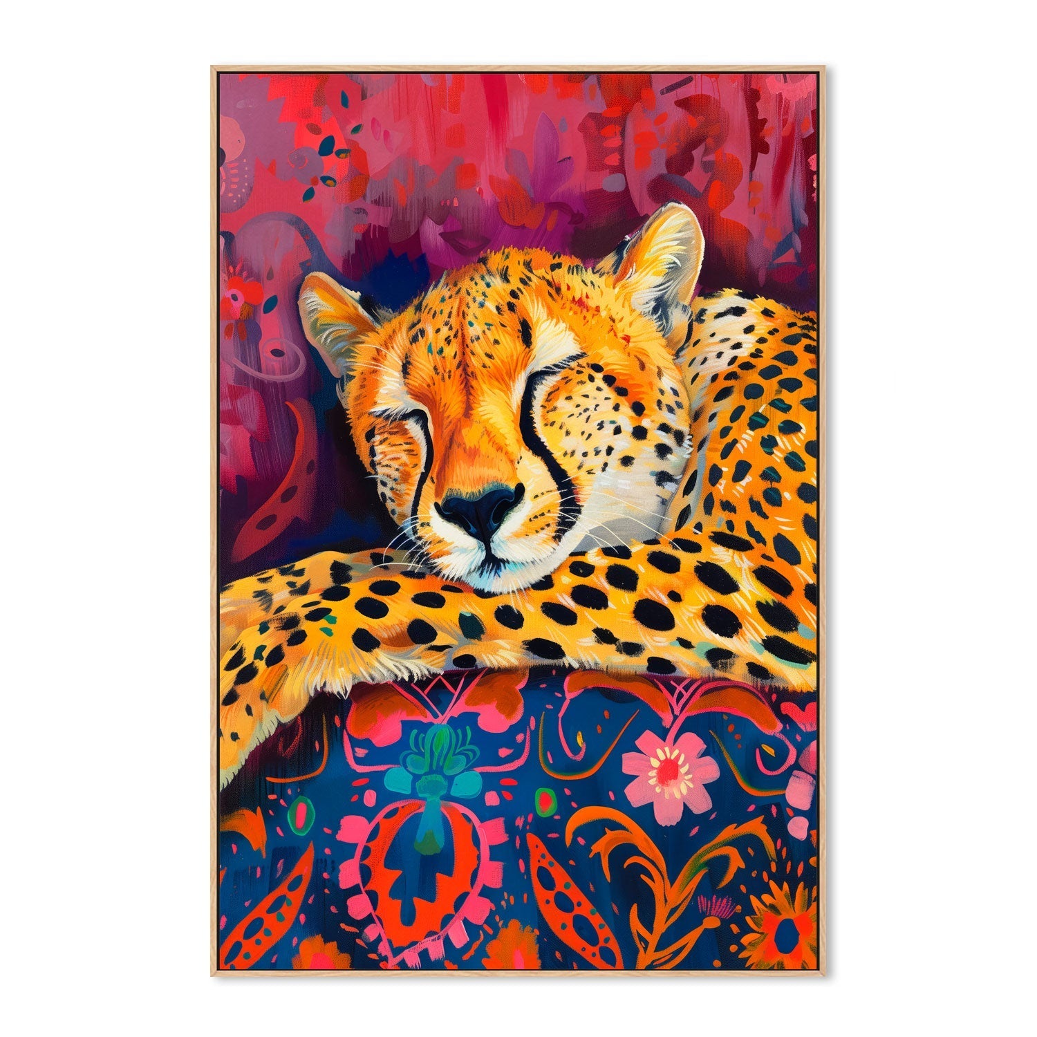 wall-art-print-canvas-poster-framed-Resting Cheetah-4