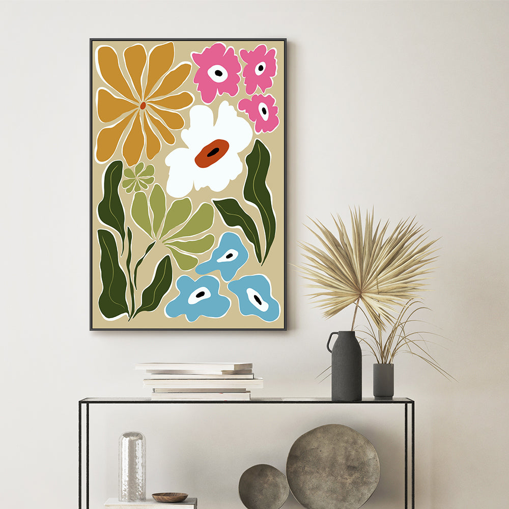 wall-art-print-canvas-poster-framed-Retro Delight , By Miho Art Studio-2