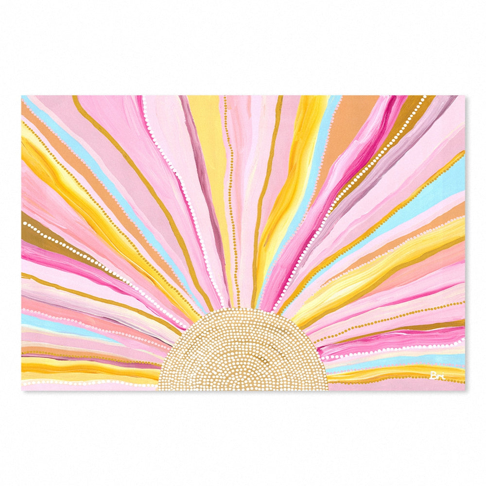 wall-art-print-canvas-poster-framed-Rising Sun, By Bri Chelman , By Bri Chelman-GIOIA-WALL-ART