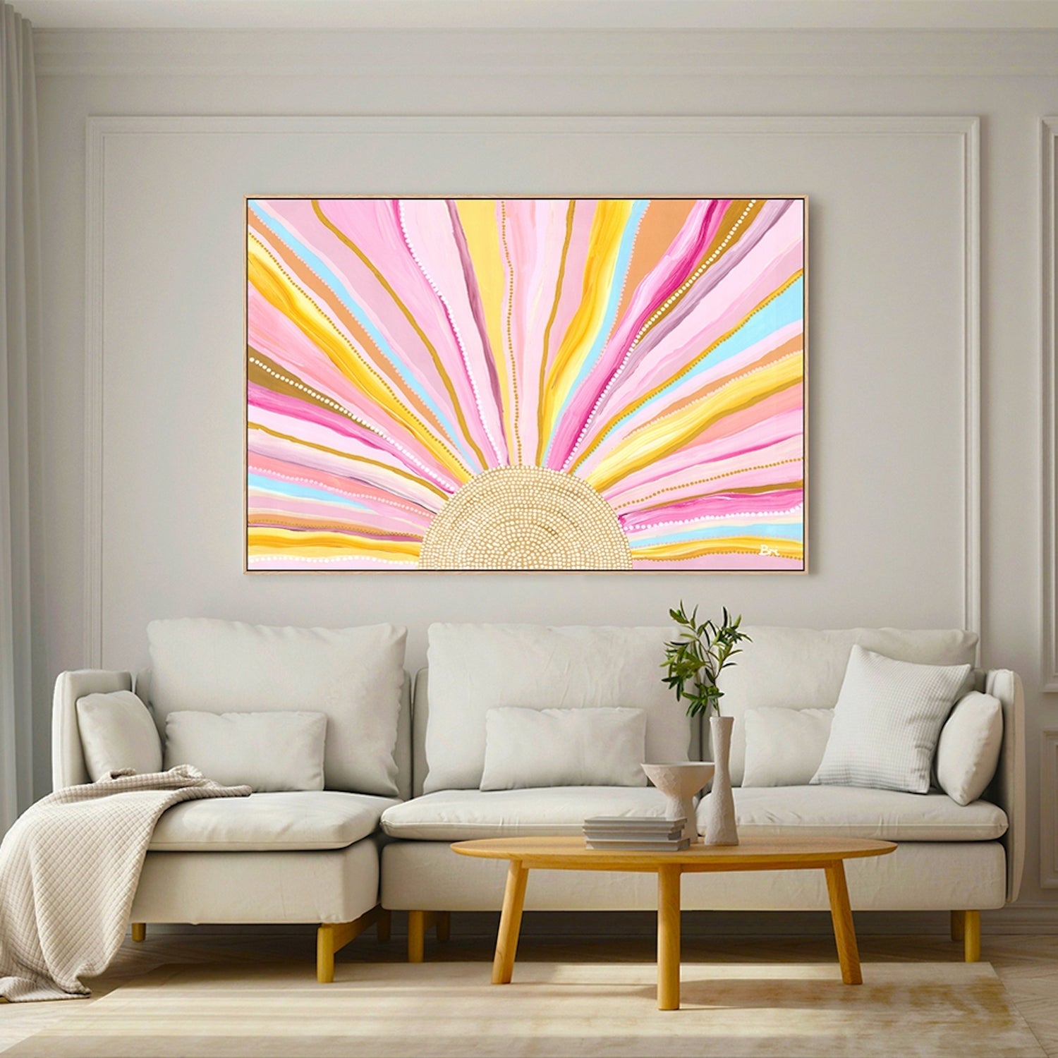 wall-art-print-canvas-poster-framed-Rising Sun, By Bri Chelman , By Bri Chelman-GIOIA-WALL-ART