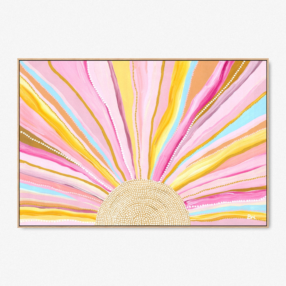 wall-art-print-canvas-poster-framed-Rising Sun, By Bri Chelman , By Bri Chelman-GIOIA-WALL-ART