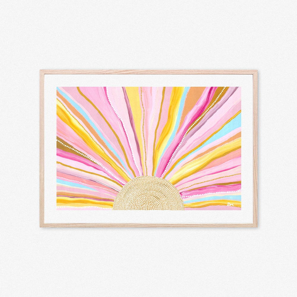 wall-art-print-canvas-poster-framed-Rising Sun, By Bri Chelman , By Bri Chelman-GIOIA-WALL-ART