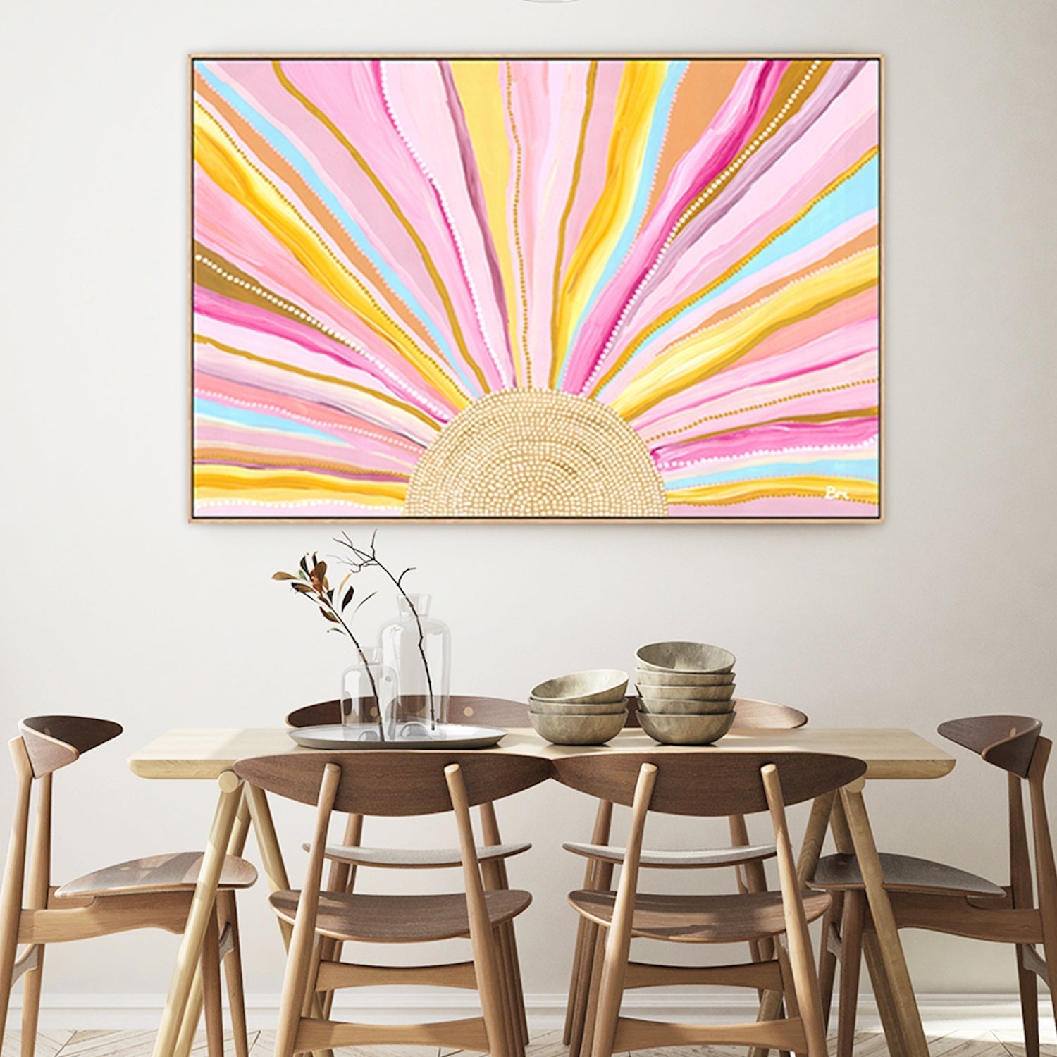 wall-art-print-canvas-poster-framed-Rising Sun, By Bri Chelman , By Bri Chelman-GIOIA-WALL-ART