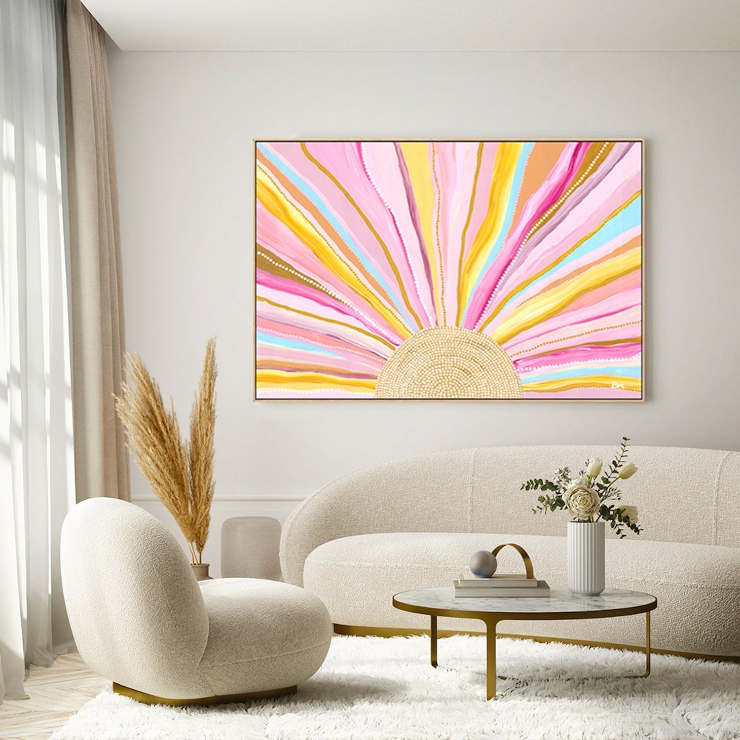 wall-art-print-canvas-poster-framed-Rising Sun, By Bri Chelman , By Bri Chelman-GIOIA-WALL-ART