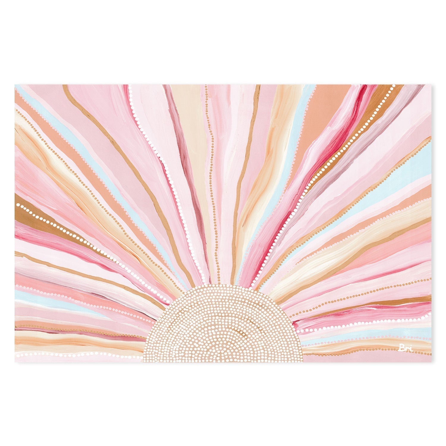 wall-art-print-canvas-poster-framed-Rising Sun, Soft Pastel Tones , By Bri Chelman-GIOIA-WALL-ART