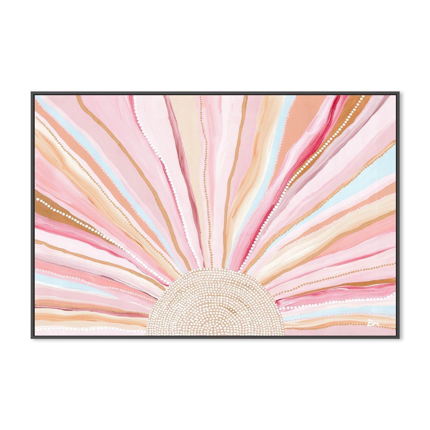 wall-art-print-canvas-poster-framed-Rising Sun, Soft Pastel Tones , By Bri Chelman-GIOIA-WALL-ART