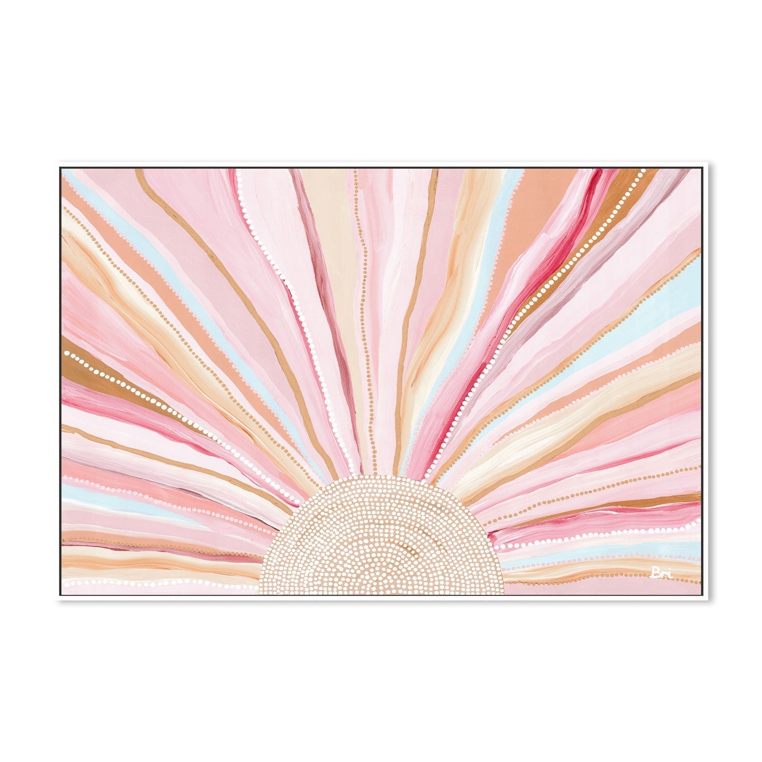 wall-art-print-canvas-poster-framed-Rising Sun, Soft Pastel Tones , By Bri Chelman-GIOIA-WALL-ART