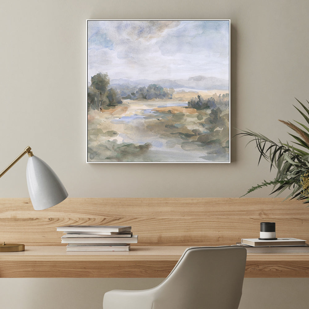 wall-art-print-canvas-poster-framed-River Afternoon, Style B , By Danhui Nai-2