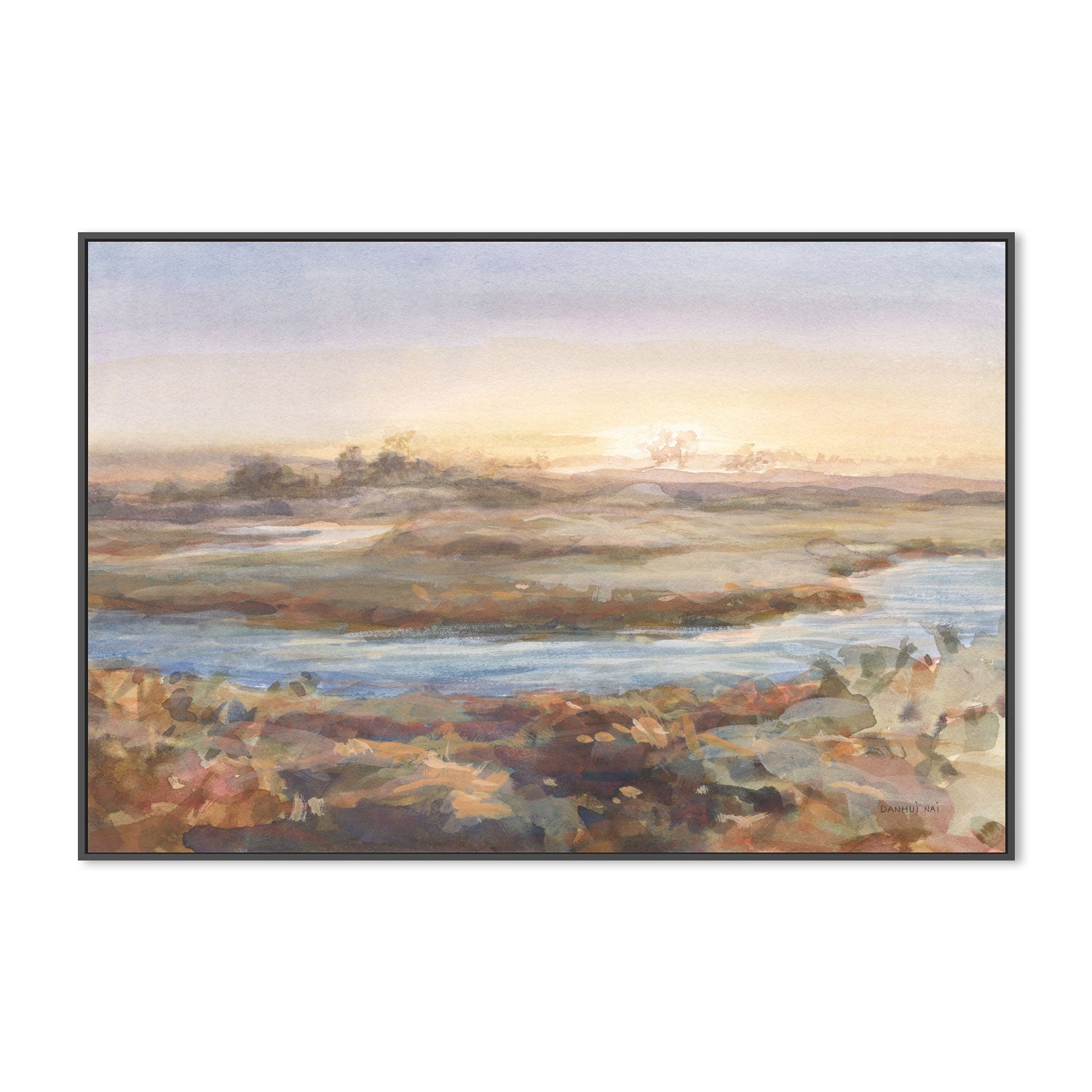 wall-art-print-canvas-poster-framed-River At Dawn , By Danhui Nai-3