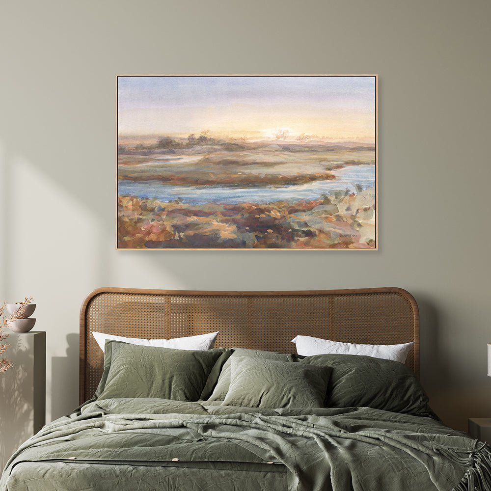 wall-art-print-canvas-poster-framed-River At Dawn , By Danhui Nai-7