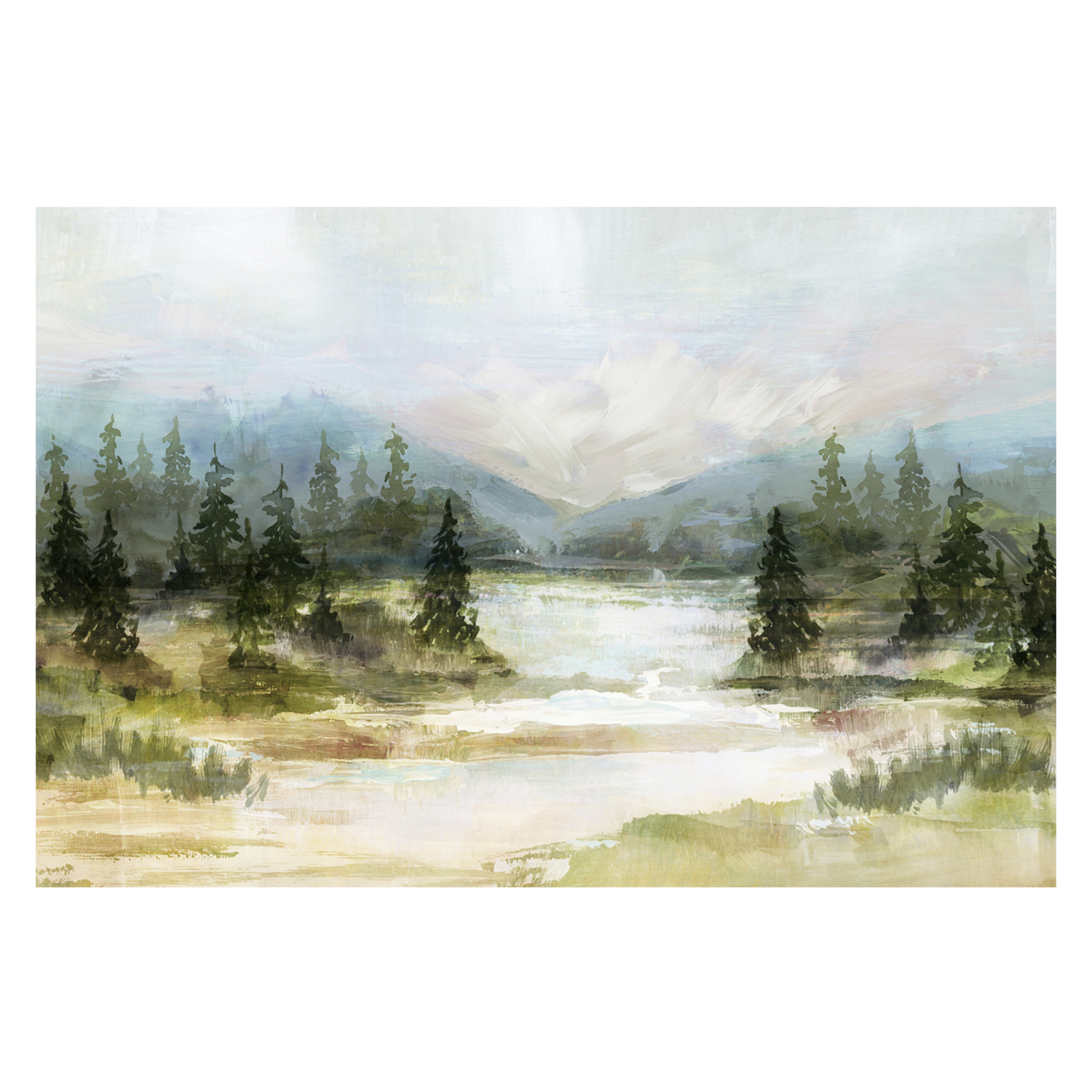 wall-art-print-canvas-poster-framed-River View, Style A , By Nina Blue-1