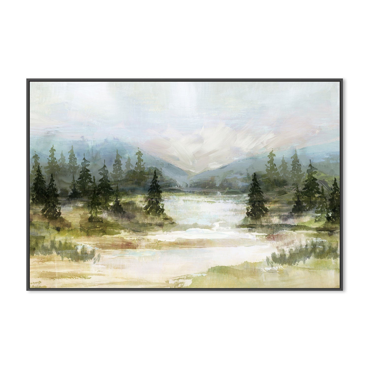 wall-art-print-canvas-poster-framed-River View, Style A , By Nina Blue-3