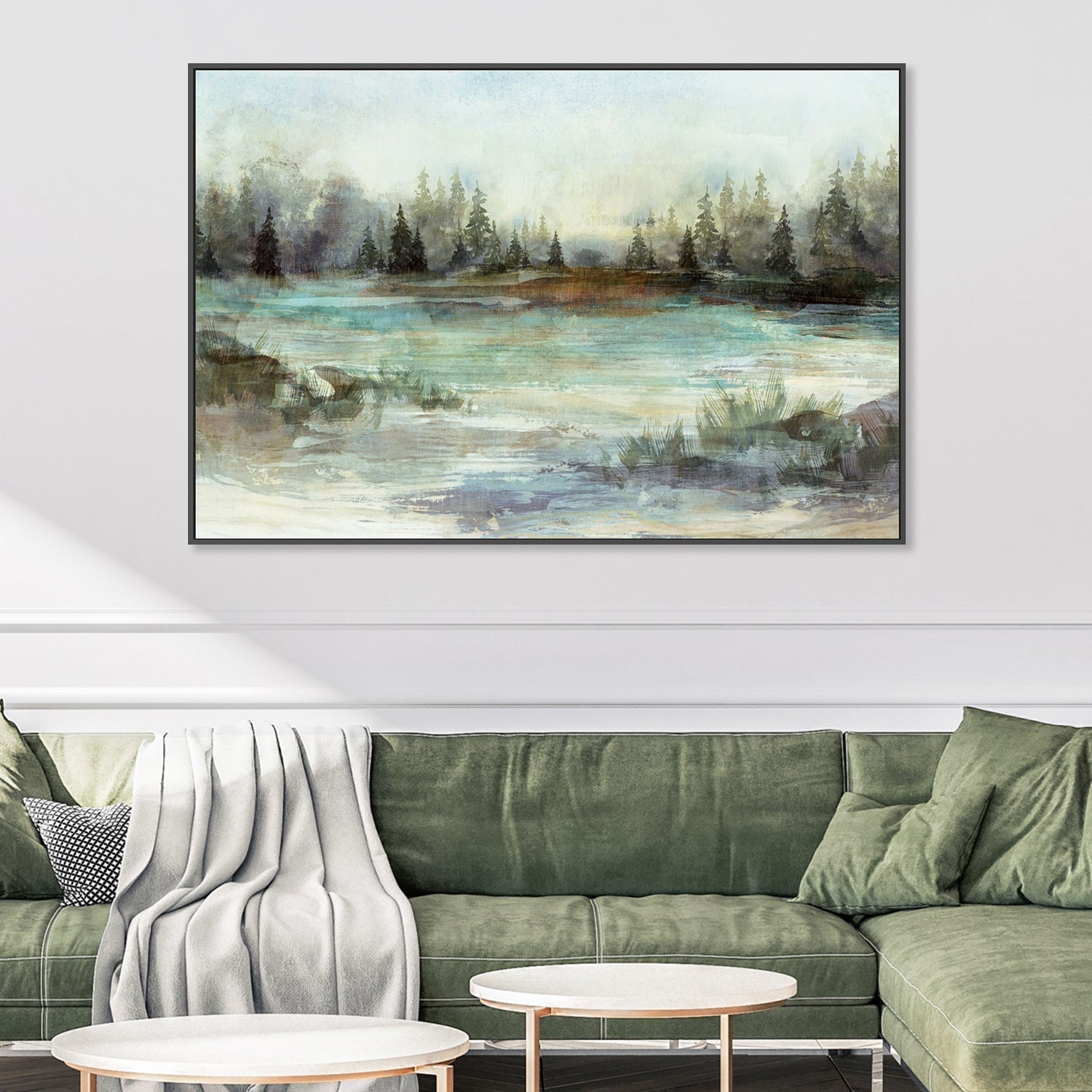 wall-art-print-canvas-poster-framed-River View, Style B , By Nina Blue-2