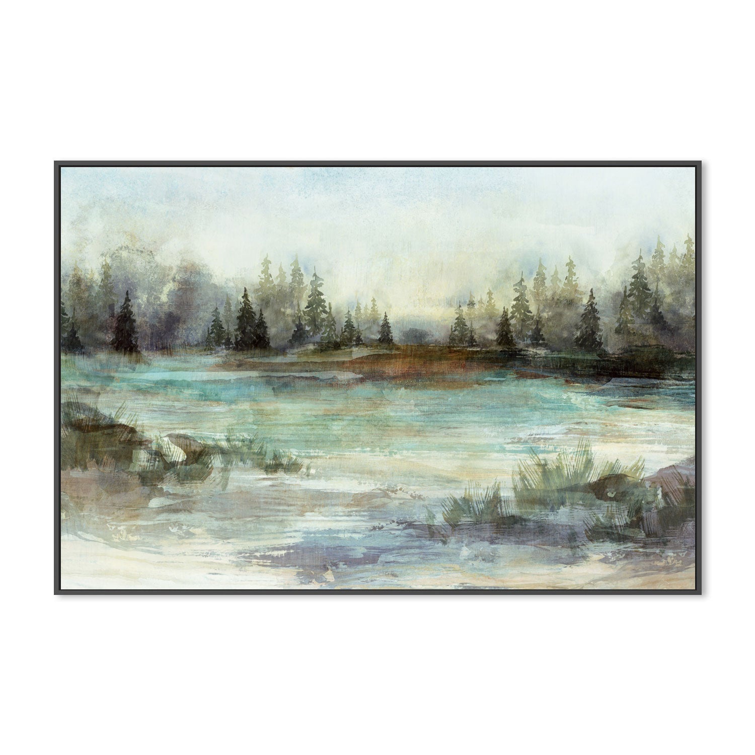 wall-art-print-canvas-poster-framed-River View, Style B , By Nina Blue-3