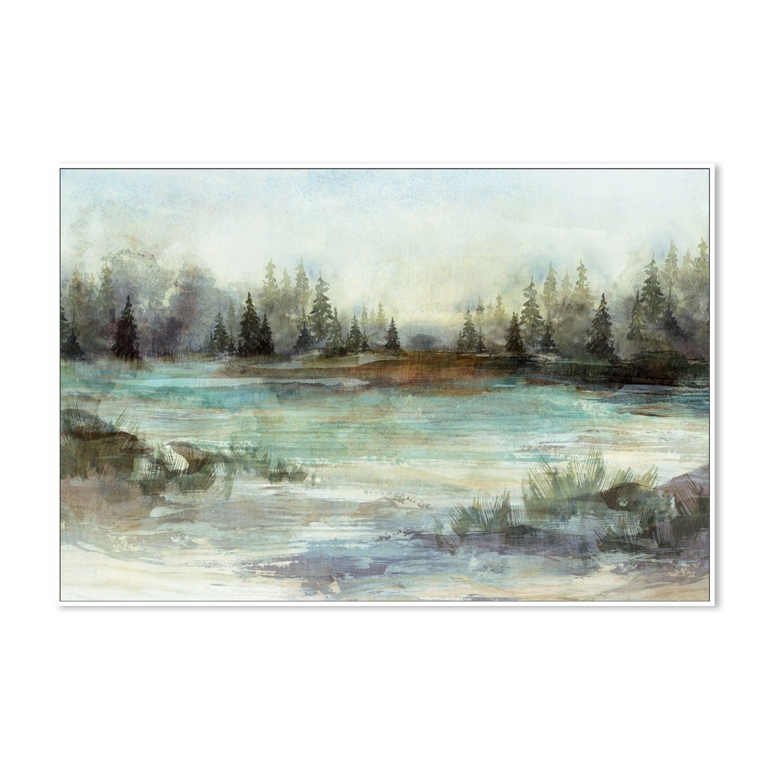 wall-art-print-canvas-poster-framed-River View, Style B , By Nina Blue-5