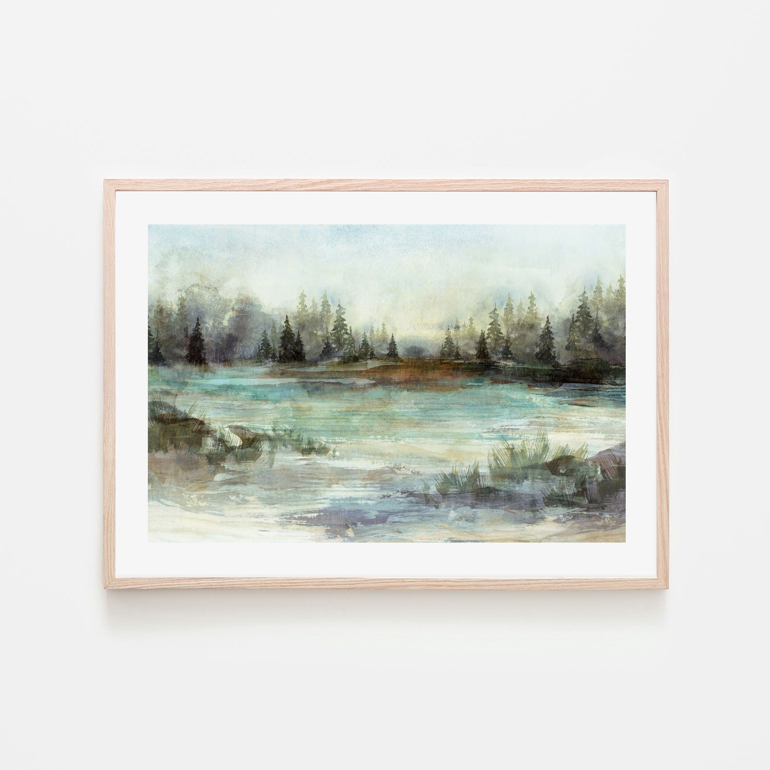 wall-art-print-canvas-poster-framed-River View, Style B , By Nina Blue-6