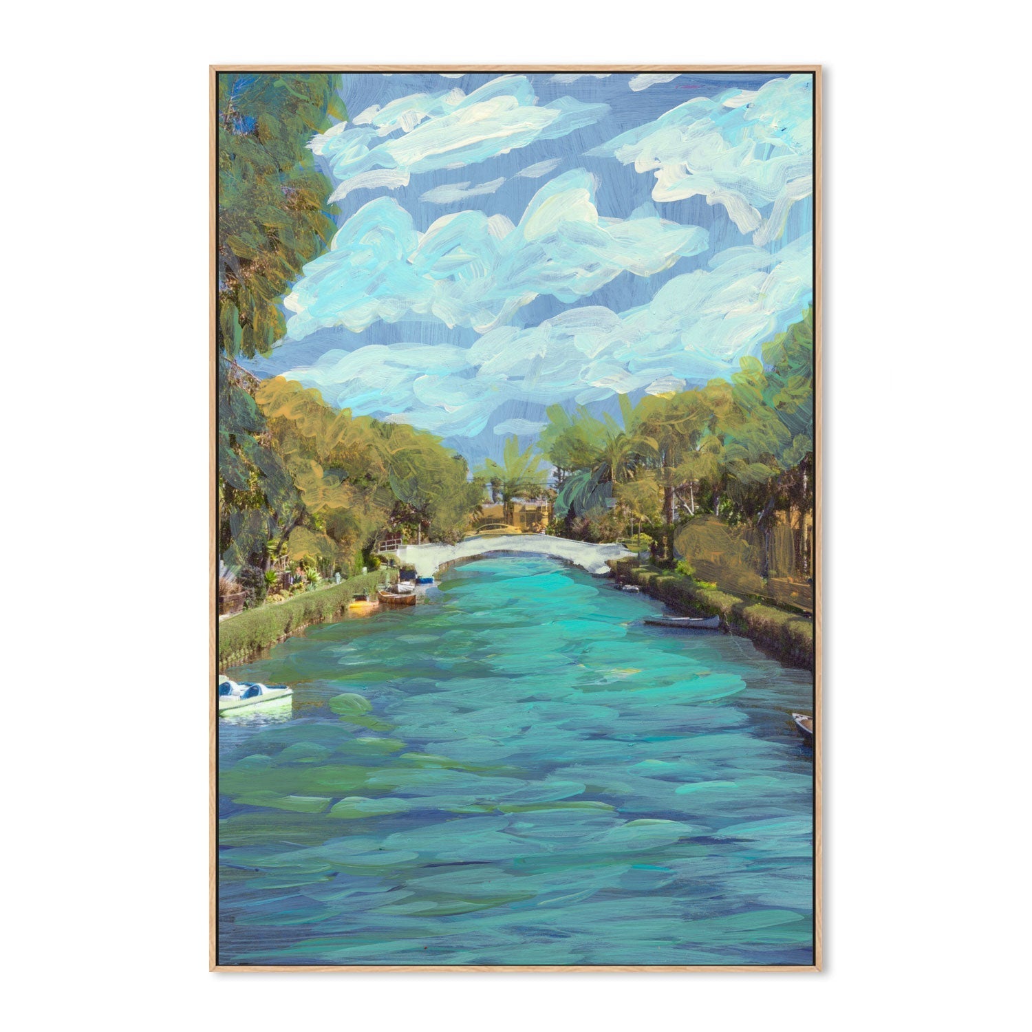 wall-art-print-canvas-poster-framed-River Walk , By Eleanor Baker-4