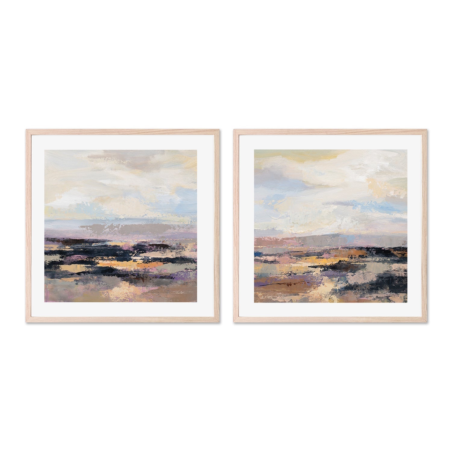 wall-art-print-canvas-poster-framed-Road at Dusk, Style A & B, Set Of 2 , By Silvia Vassileva-6